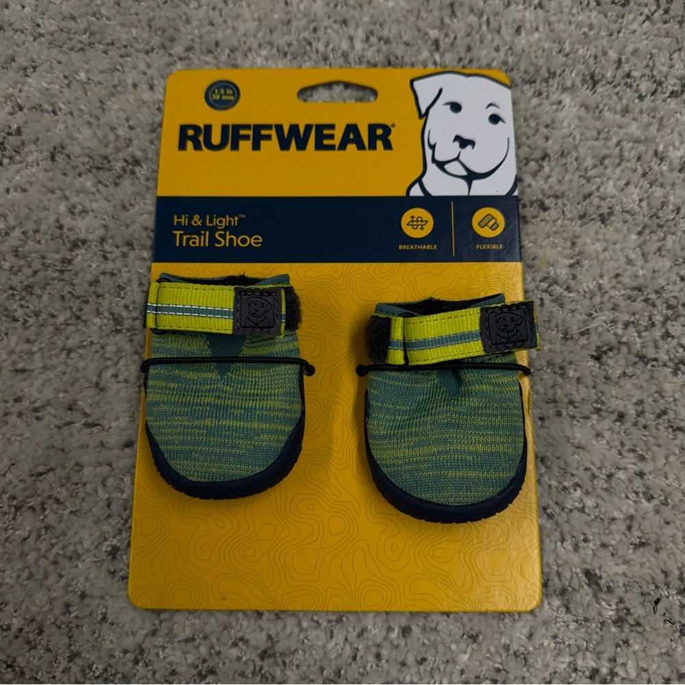 Ruffwear Hi & Light Trail Dog Shoes, River Rock Green 1.5” - Picture 6 of 7